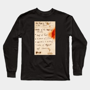 Shopping list of the lost soul Long Sleeve T-Shirt